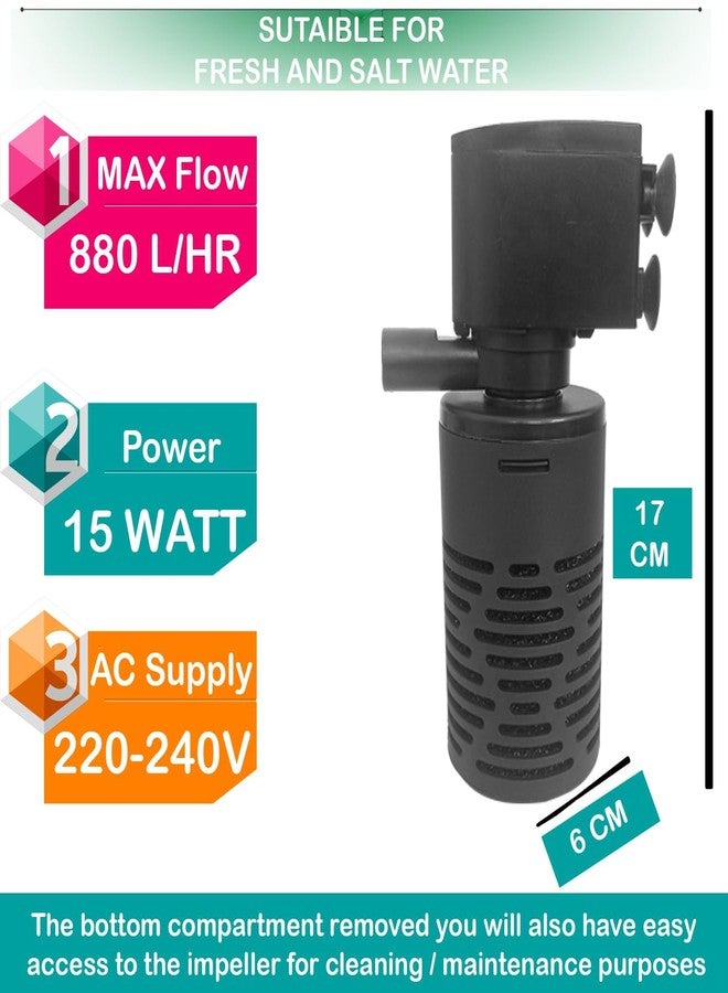 سوبو فلتر داخلي لحوض السمك SOBO Amory WP-1200 F Corner (ترشيح ميكانيكي للمياه المالحة والعذبة) - Image 2
